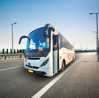 AC Bus — Sabka Safar tour vehicle